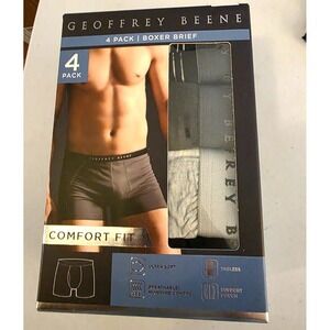 Geoffrey Beene Mens Boxer Brief Underwear‎ - Multicolor 4 Pair Size XL